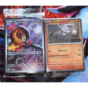 Pokémon Card Promos Phantasmal Flames Reshiram Stamped Promo & Charcadet Sealed